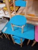 dětská barevná židlička modrá 